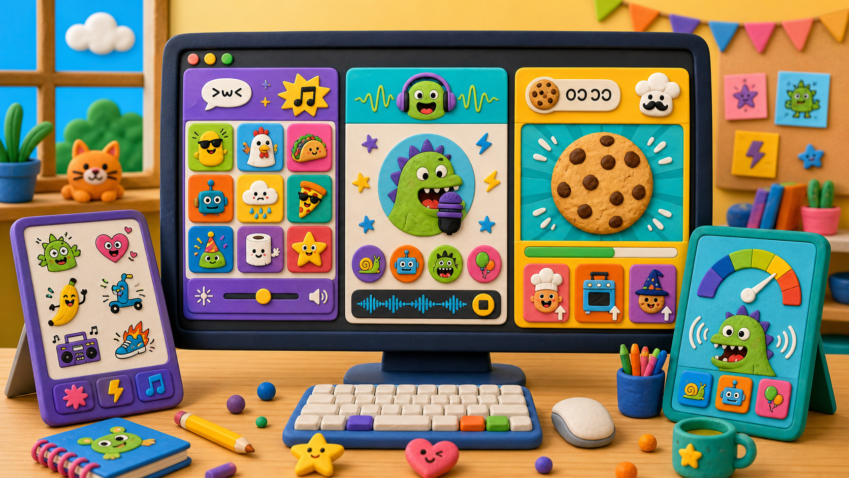 App Studio — three Scratch apps built over a week of camp